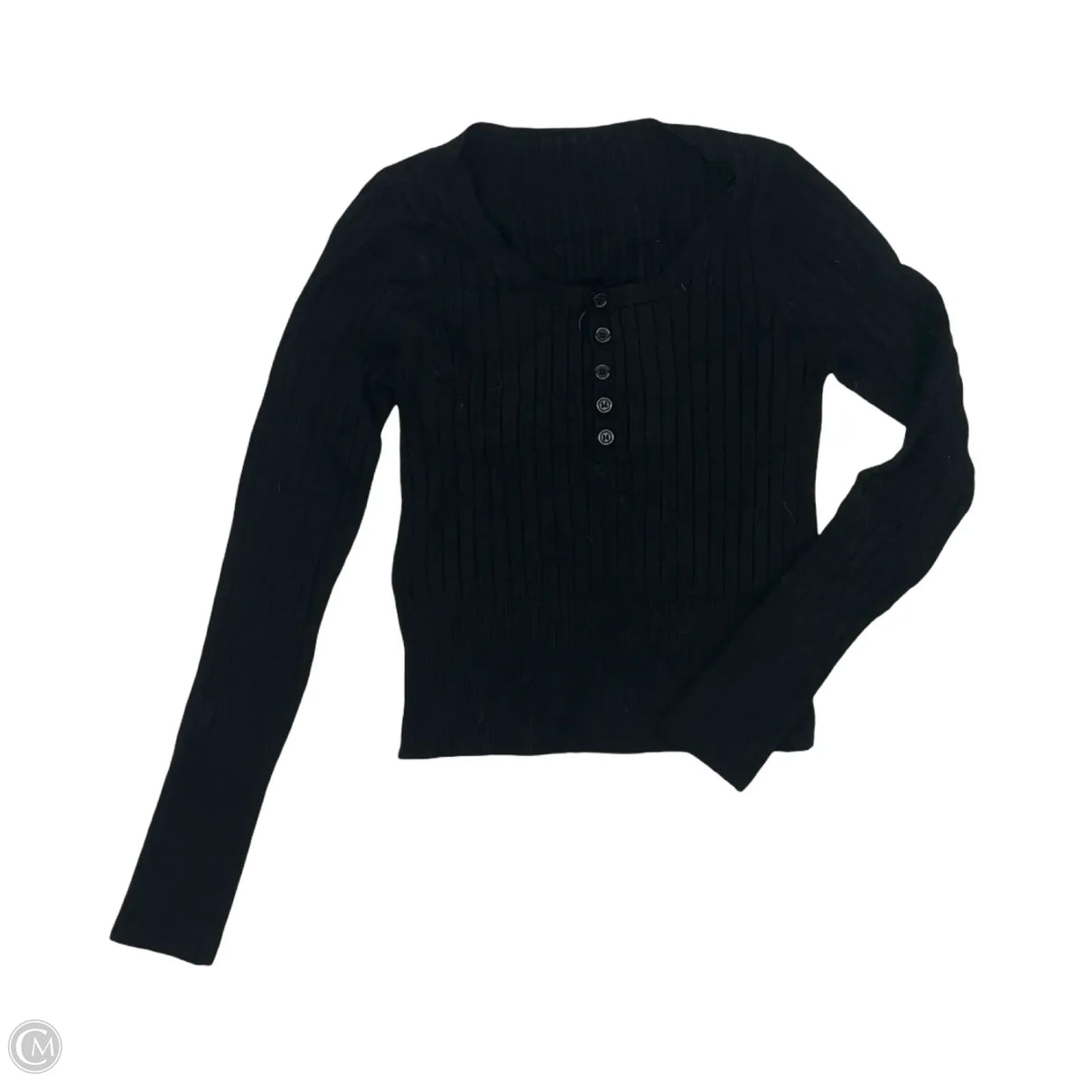Top Long Sleeve By Cmf In Black, Size: Xs