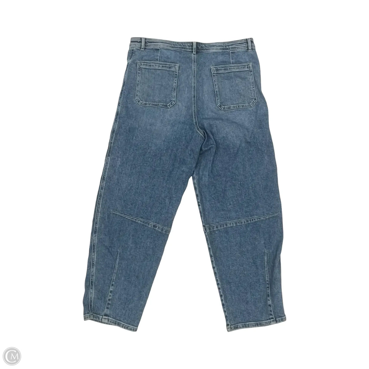 Jeans Straight By Loft In Blue Denim, Size: 14