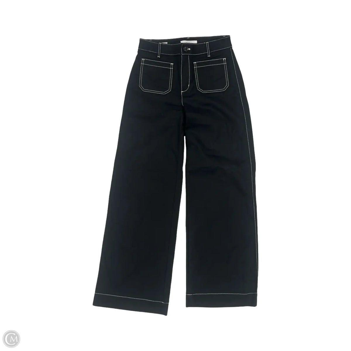 Pants Wide Leg By Loft In Black & White, Size: 0