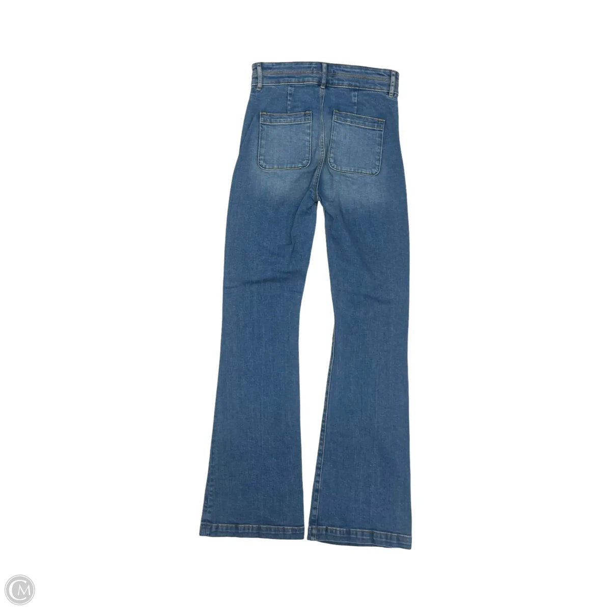 Jeans Flared By Loft In Blue Denim, Size: 0