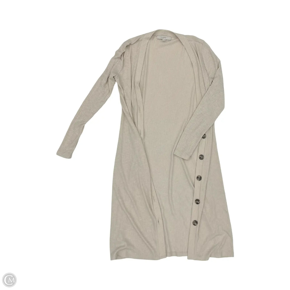 Cardigan By Loft In Cream, Size: S