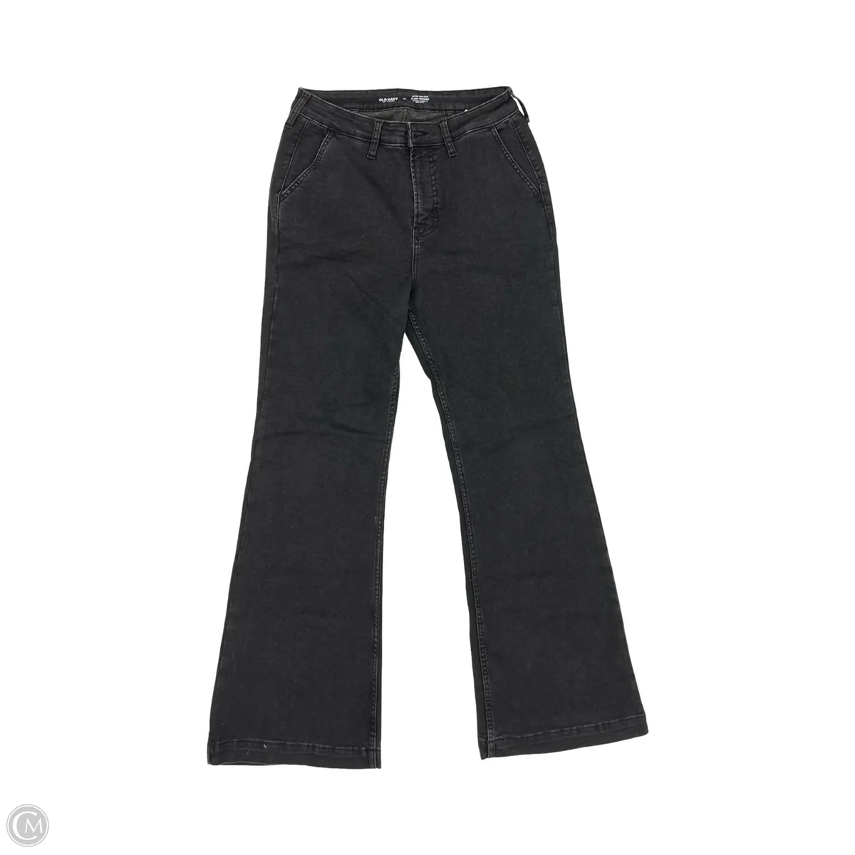 Jeans Flared By Old Navy In Black Denim, Size: 10