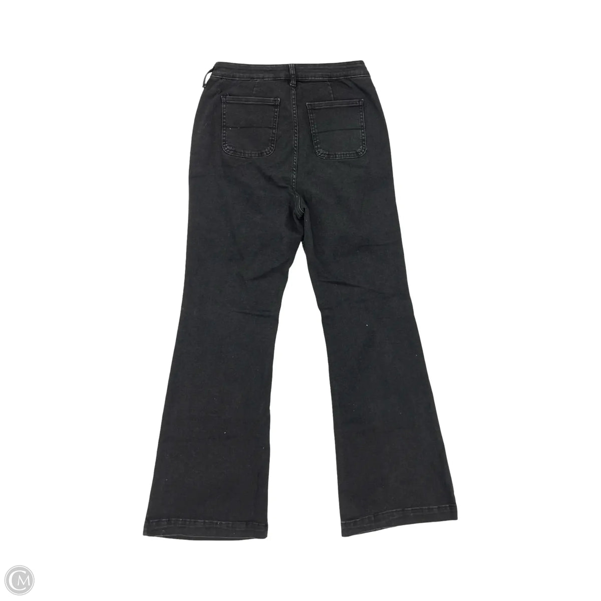 Jeans Flared By Old Navy In Black Denim, Size: 10