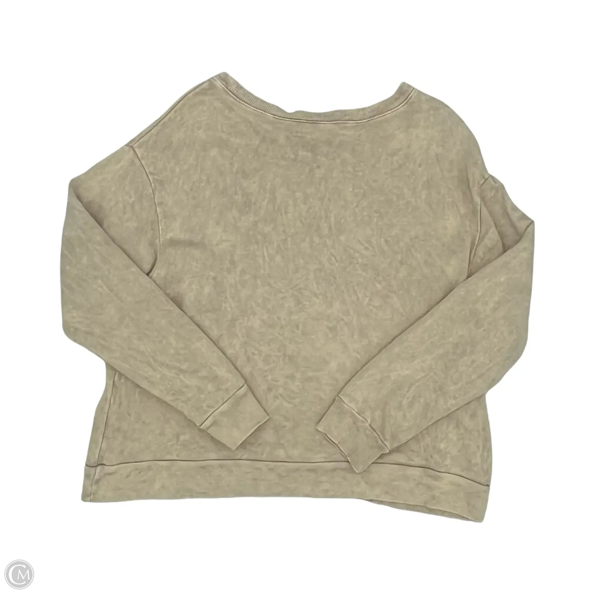 Top Long Sleeve By Zutter In Tan, Size: L