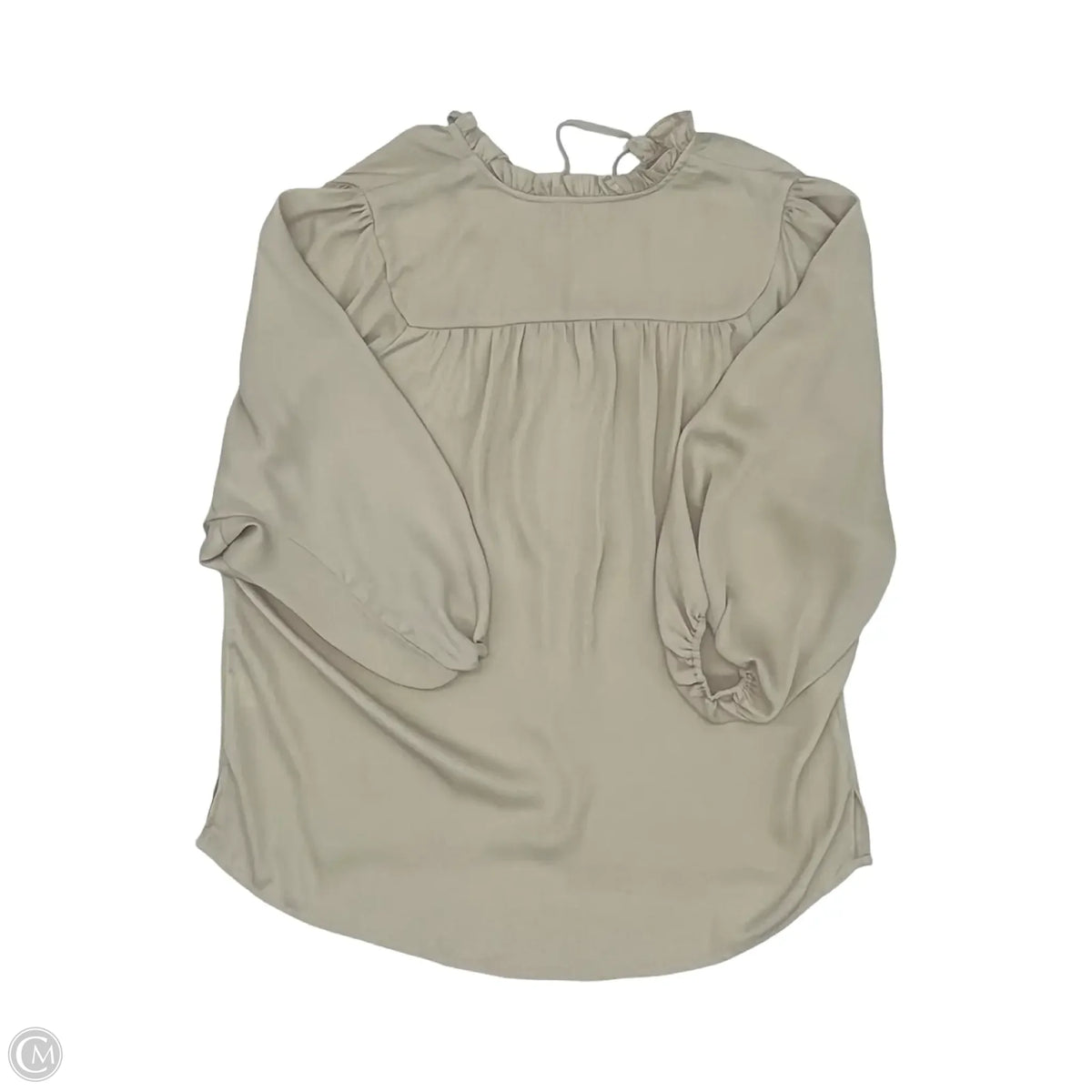 Blouse Long Sleeve By Anniewear In Tan, Size: S