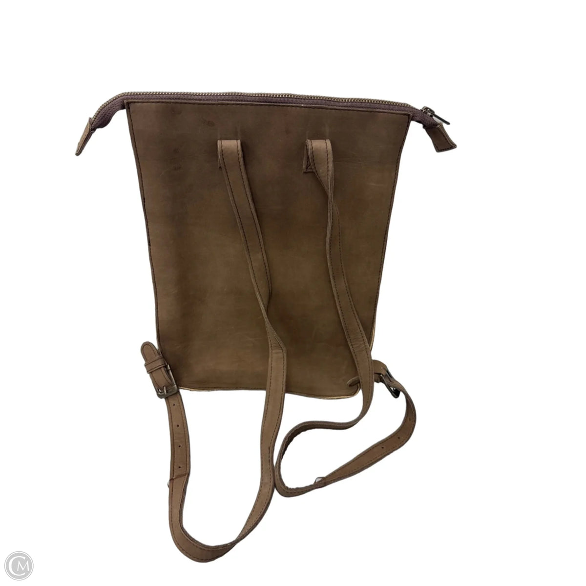 Backpack Leather By Clothes Mentor, Size: Medium