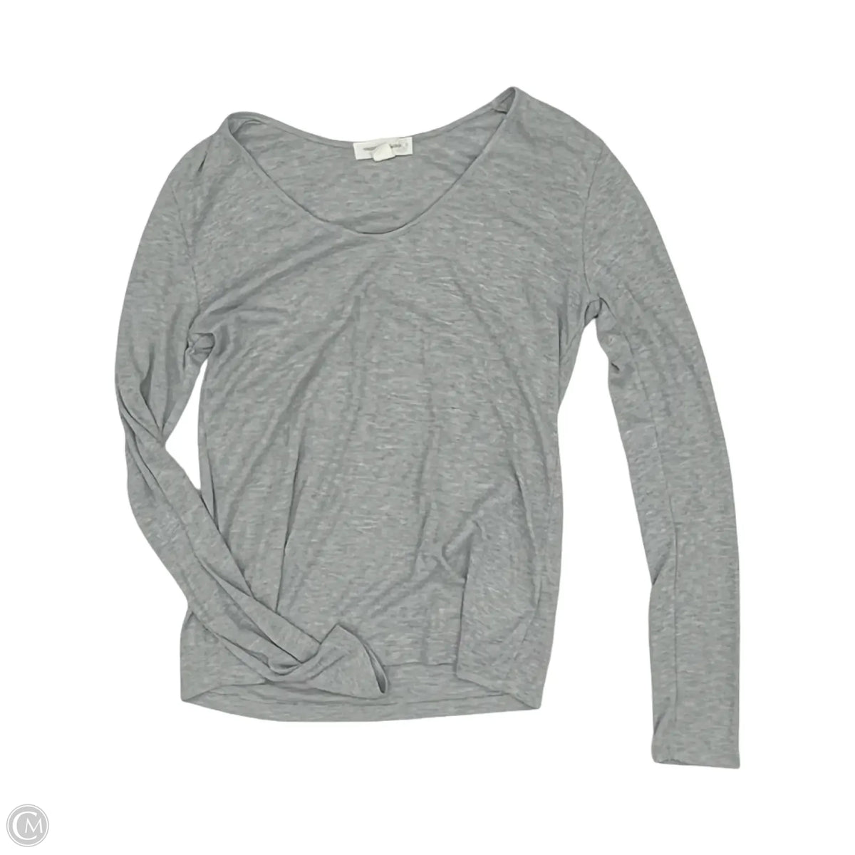 Top Long Sleeve Basic By Treasure And Bond In Grey, Size: L