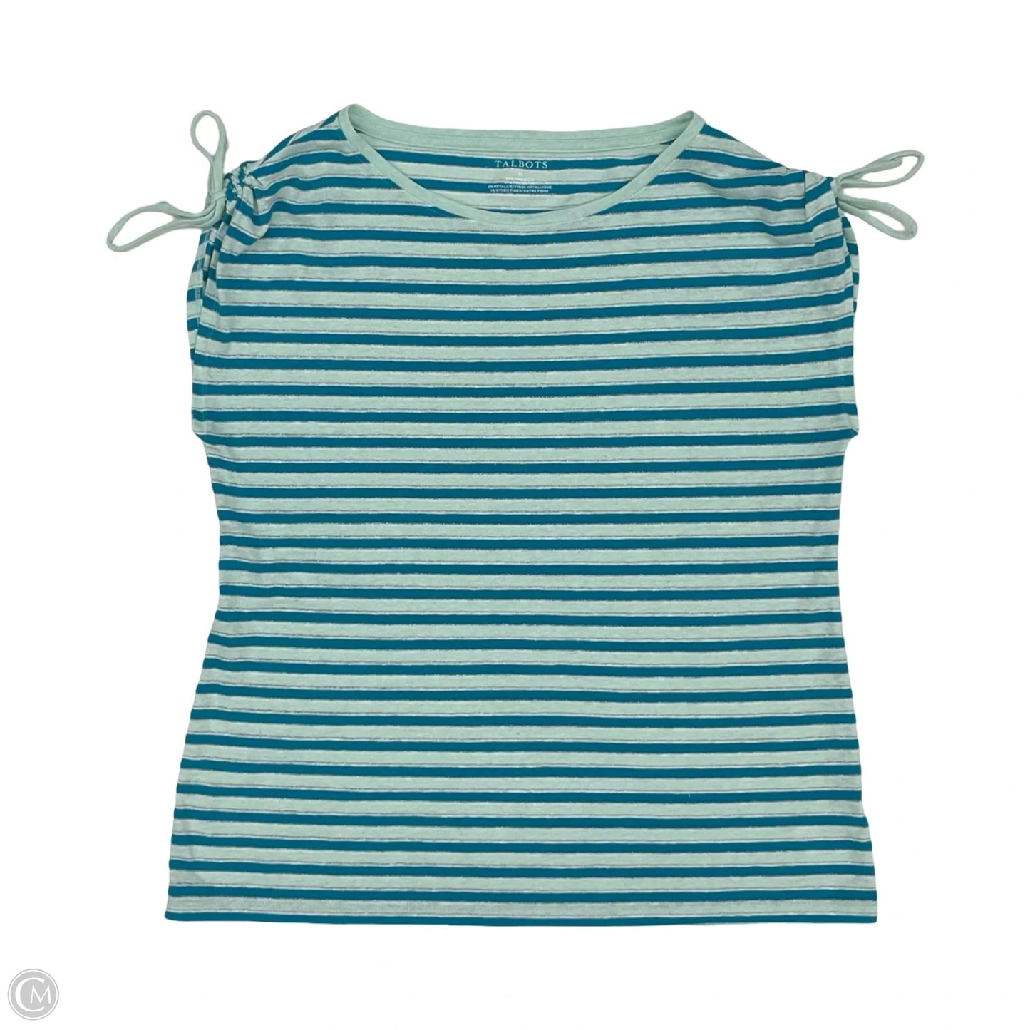 Top Short Sleeve By Talbots In Blue, Size: M