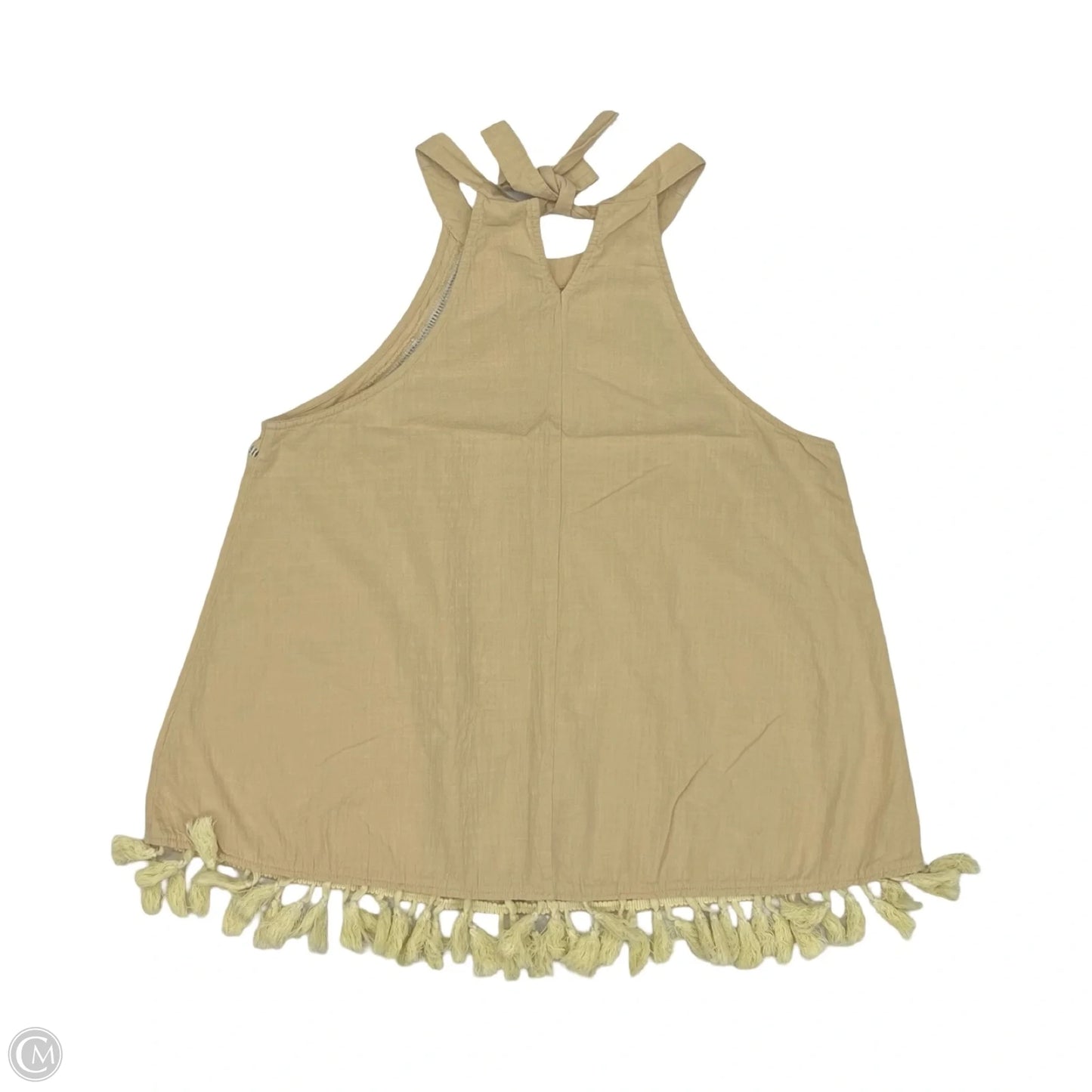 Blouse Sleeveless By Listicle In Tan, Size: L