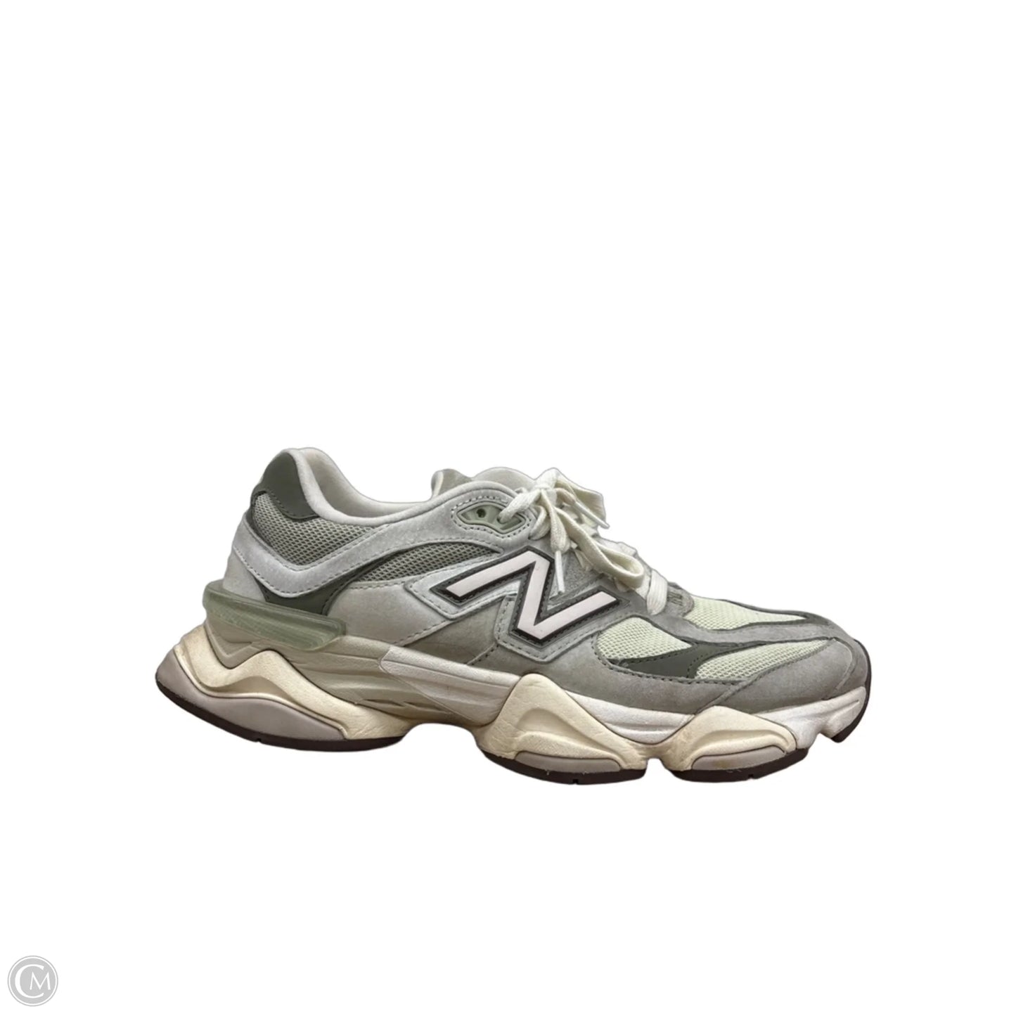 Shoes Sneakers By New Balance In Green & Grey, Size: 10