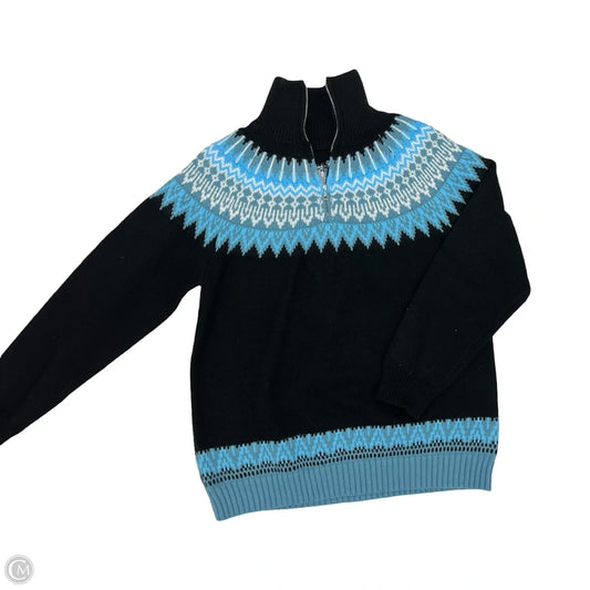 Sweater By Cmf In Black & Blue, Size: L