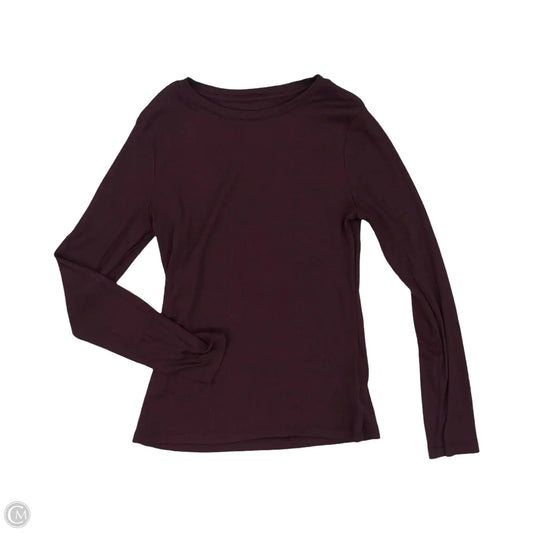 Top Long Sleeve By A New Day In Purple, Size: S