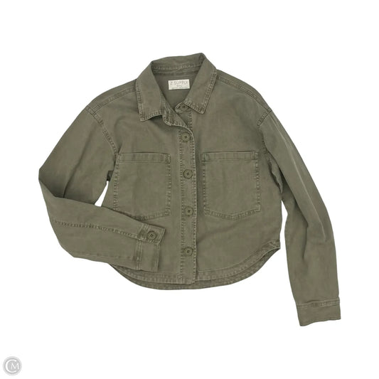 Jacket Denim By Z Supply In Green, Size: S