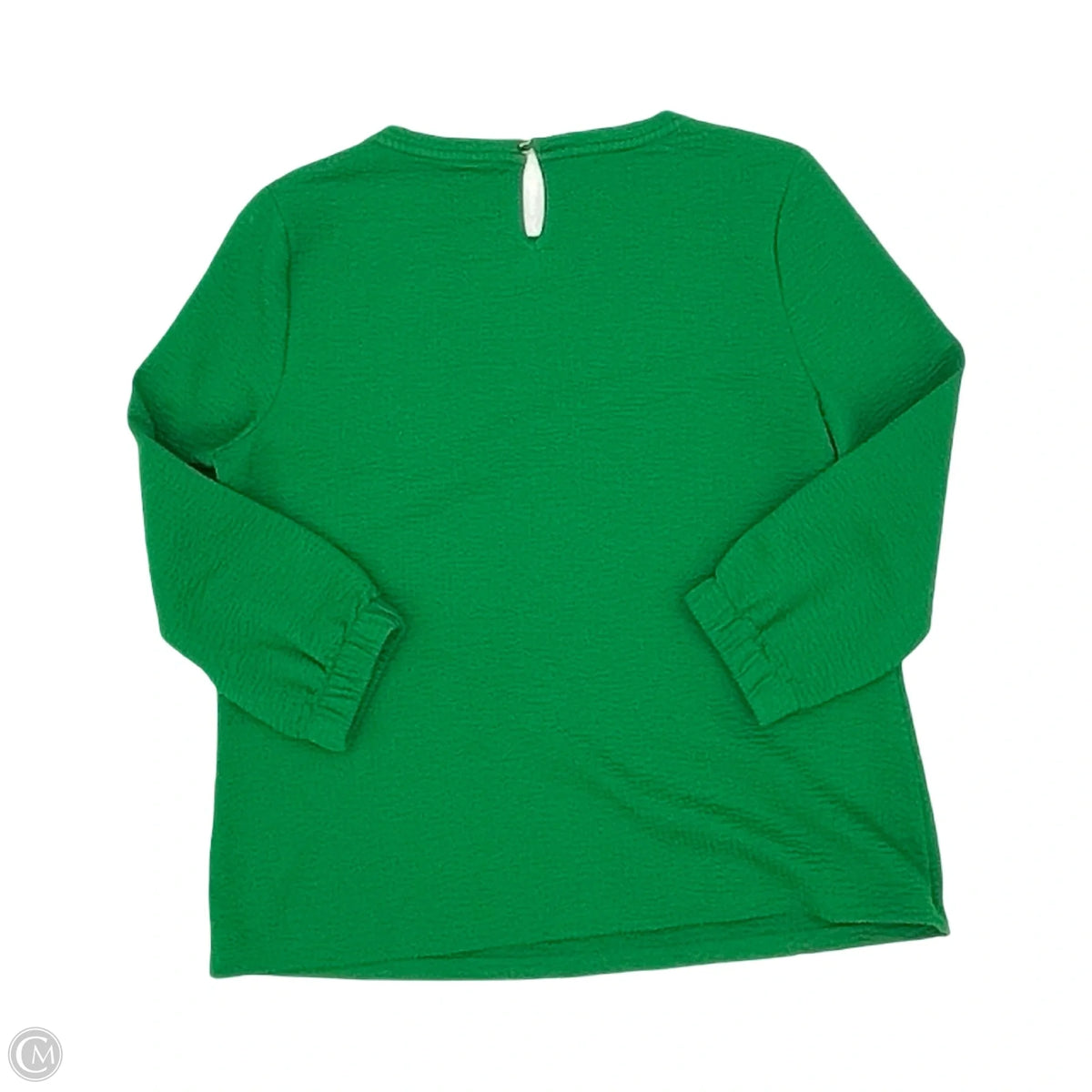 Top Long Sleeve By Talbots In Green, Size: Mp