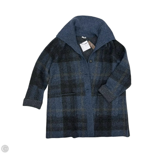 Sweater Cardigan By J. Jill In Black & Blue, Size: Xl
