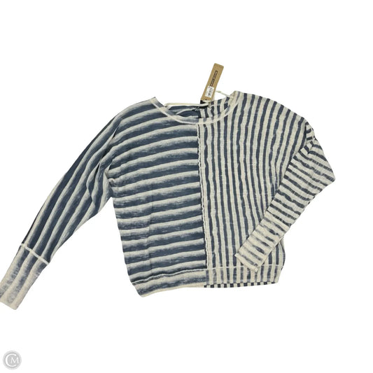 Sweater By Dkny In Blue & Tan, Size: S
