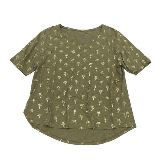 Green Top Short Sleeve Chicos, Size L