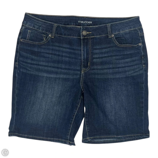 Shorts By Maurices In Blue Denim, Size: 18