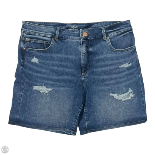 Shorts By Maurices In Blue Denim, Size: 18