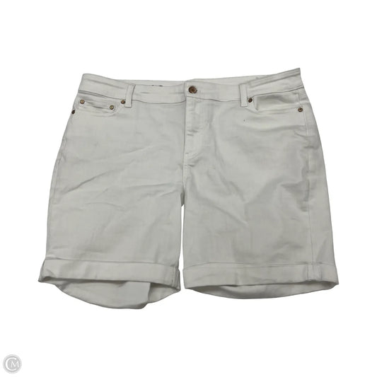 Shorts By Talbots In White Denim, Size: 16