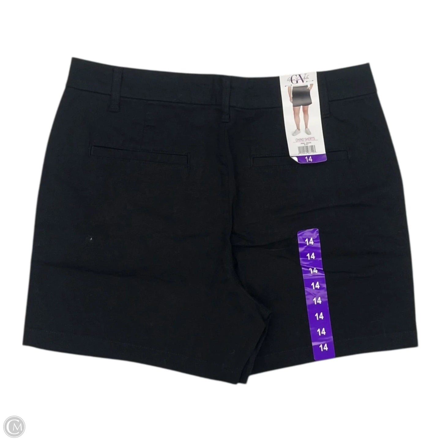 Shorts By Gloria Vanderbilt In Black, Size: 14