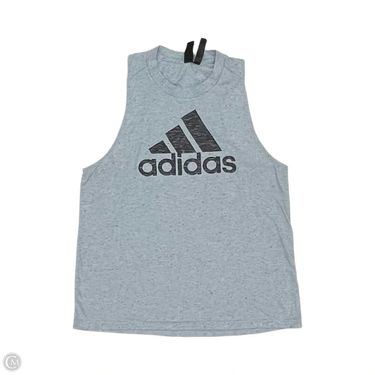 Athletic Tank Top By Adidas In Blue, Size: L