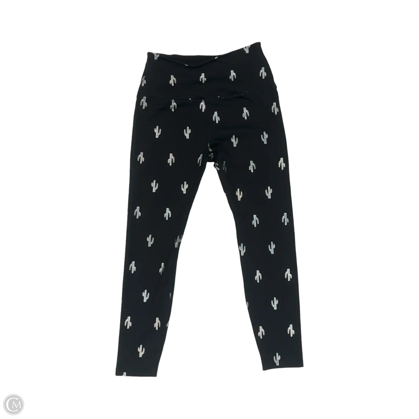 Athletic Leggings By Beyond Yoga In Black & Silver, Size: S