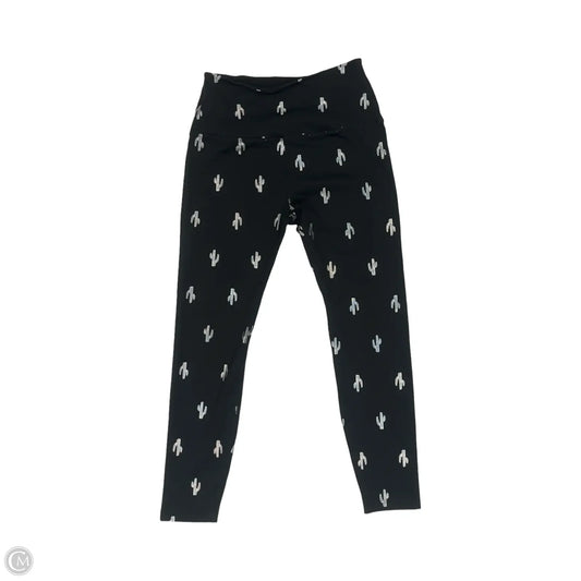 Athletic Leggings By Beyond Yoga In Black & Silver, Size: S