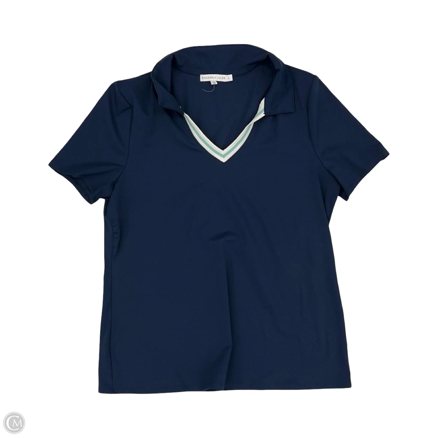 Top Short Sleeve By Sincerely Jules In Navy, Size: L