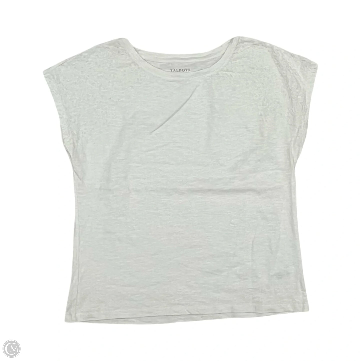 Top Short Sleeve By Talbots In White, Size: S