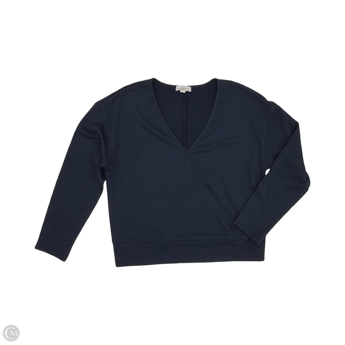 Top Long Sleeve By Loft In Navy, Size: S