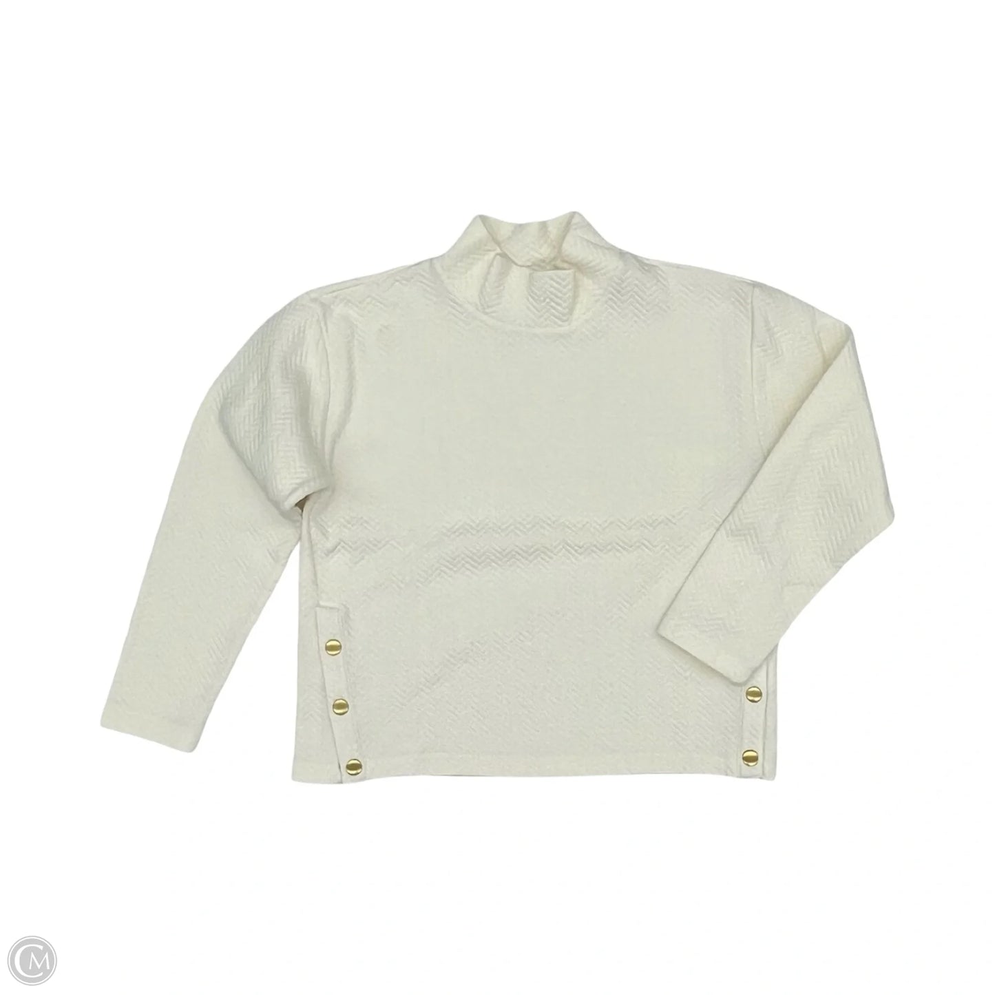 Top Long Sleeve By J. Crew In Cream, Size: M
