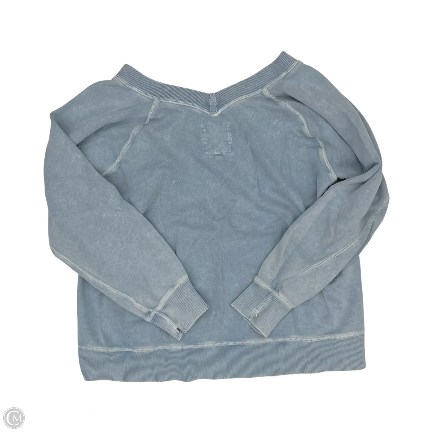 Sweatshirt Collar By American Eagle In Blue, Size: L