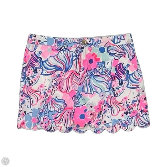 Skort Designer By Lilly Pulitzer In Blue & Pink, Size: 4