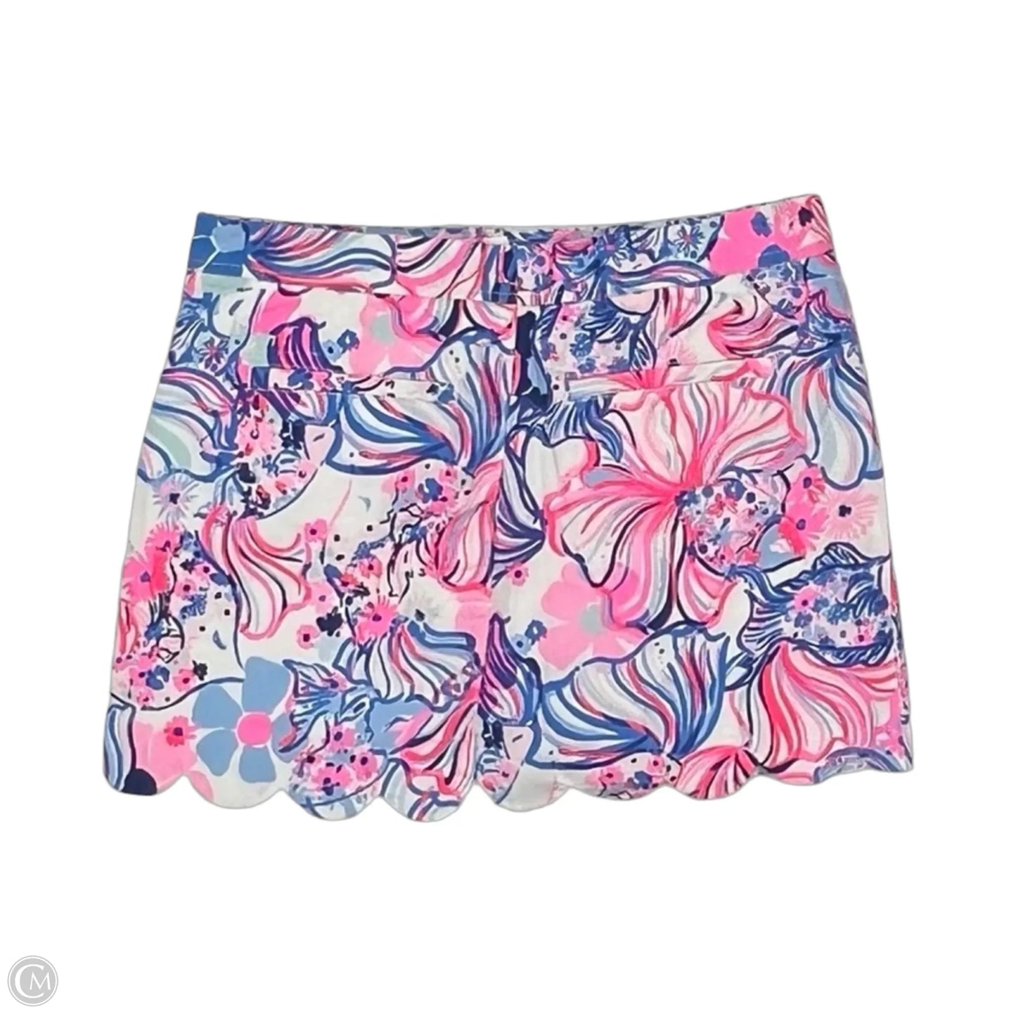Skort Designer By Lilly Pulitzer In Blue & Pink, Size: 4
