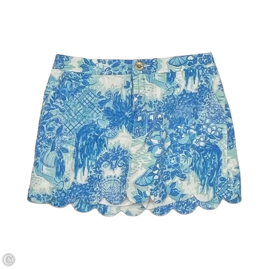 Skort Designer By Lilly Pulitzer In Blue & White, Size: 6