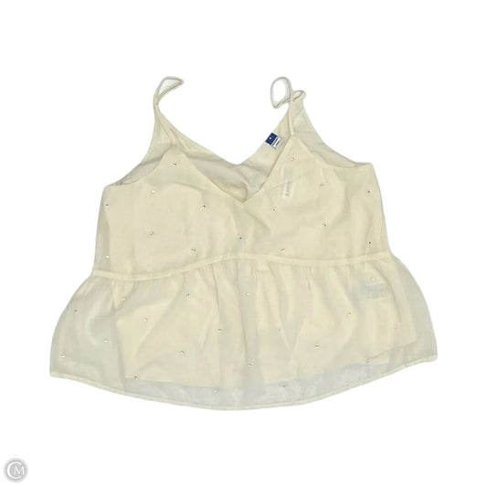 Top Sleeveless By Old Navy In Cream, Size: M