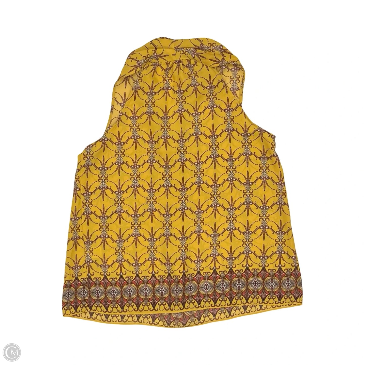 Blouse Sleeveless By Max Studio In Yellow, Size: S