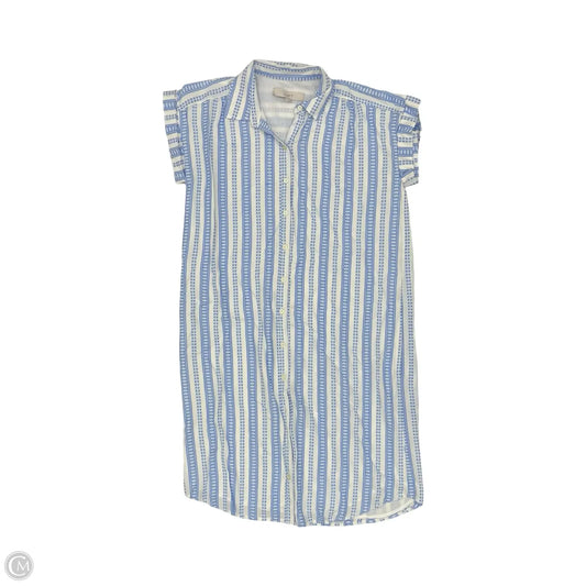 Dress Party Short By Loft In Blue & White, Size: Xs