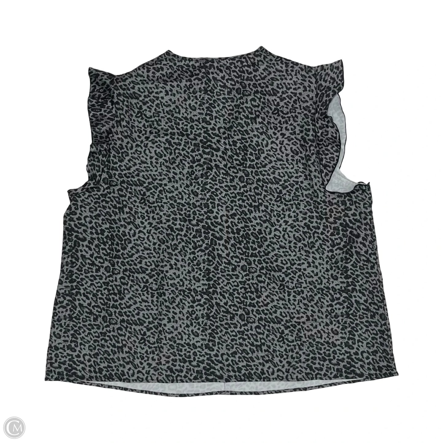 Blouse Short Sleeve By Emery Rose In Animal Print, Size: 3x