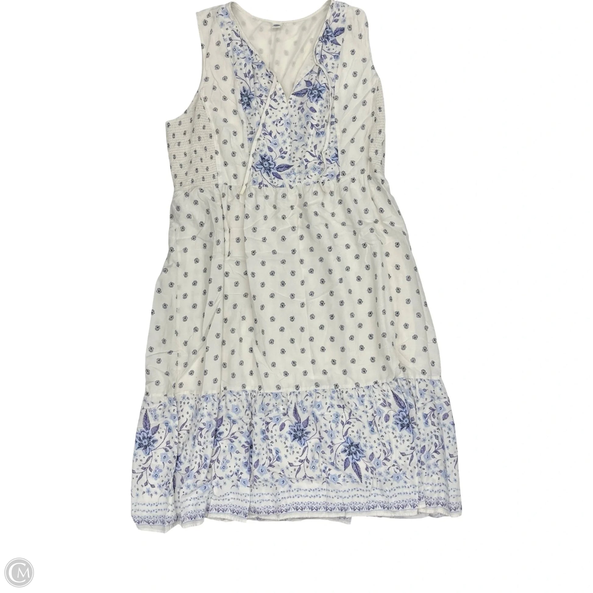Dress Casual Maxi By Old Navy In Cream, Size: Xxl – Clothes Mentor Bloomington IL #180