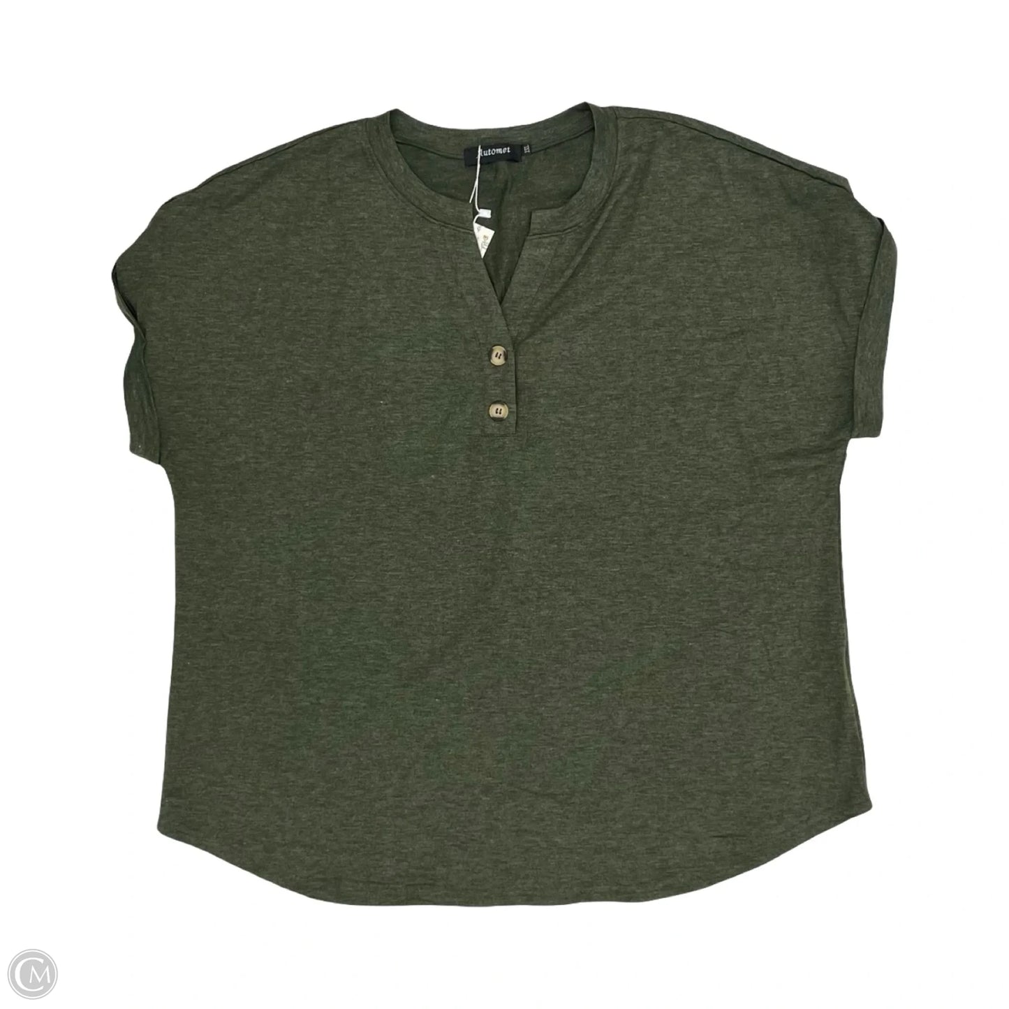Top Short Sleeve By Automet In Green, Size: 2x