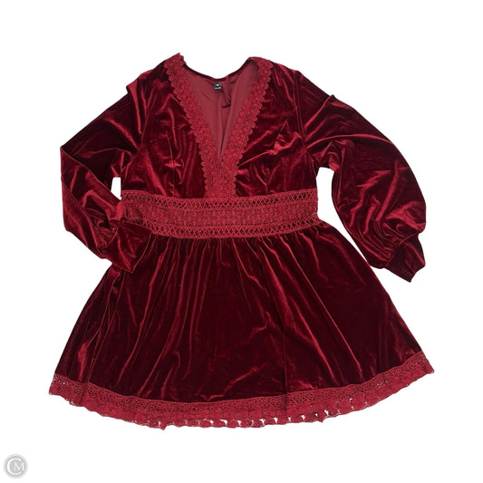 Dress Party Short By Cme In Red, Size: 3x
