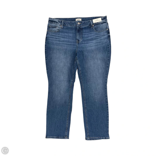 Jeans Straight By Maurices In Blue Denim, Size: 18w
