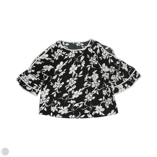 Blouse 3/4 Sleeve By Shein In Black & White, Size: 4x