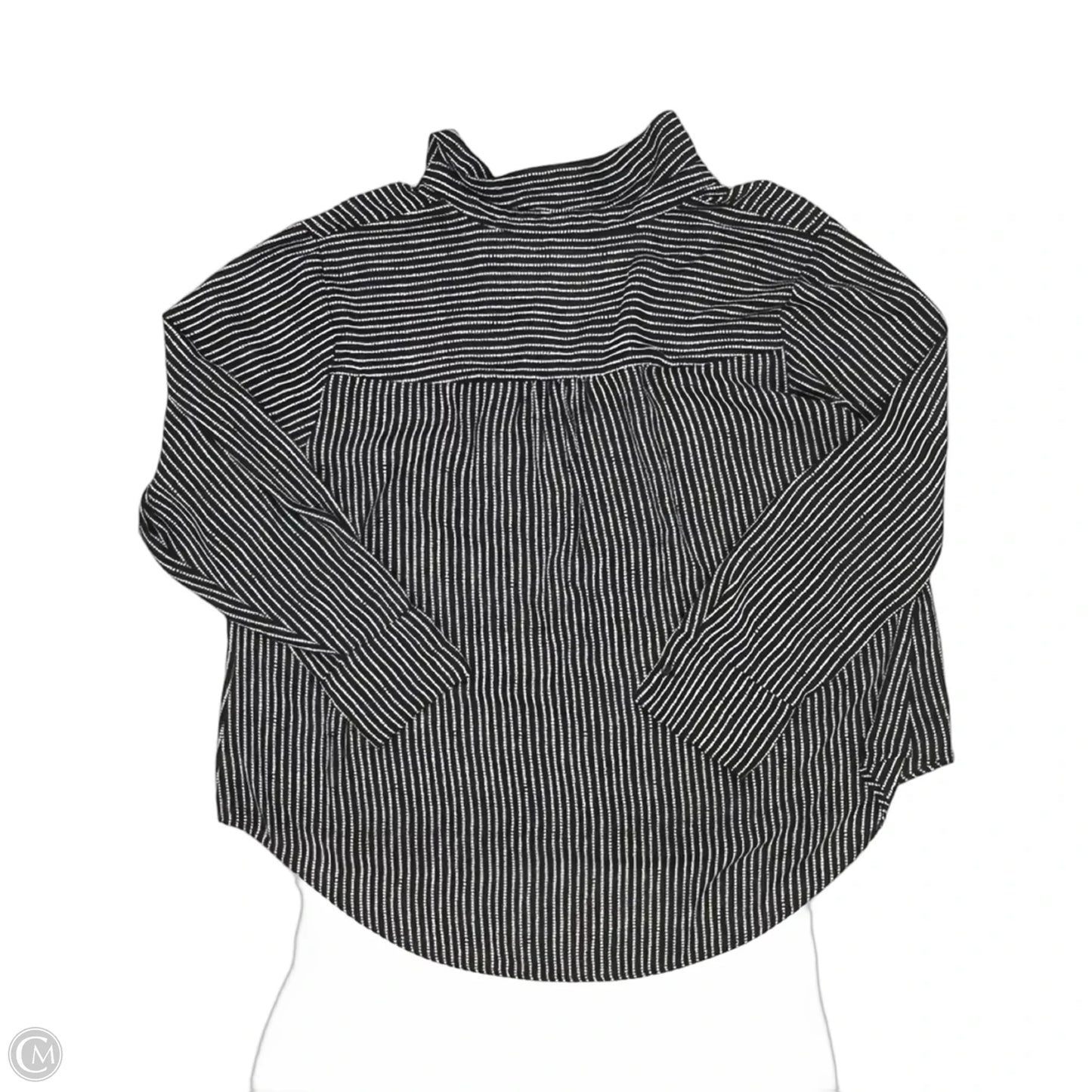 Blouse Long Sleeve By Worthington In Black & White, Size: 3x
