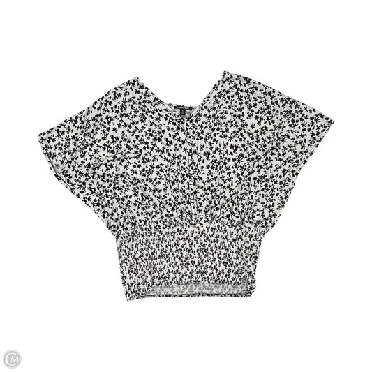 Blouse Short Sleeve By Robert Louis In Black & White, Size: 2x
