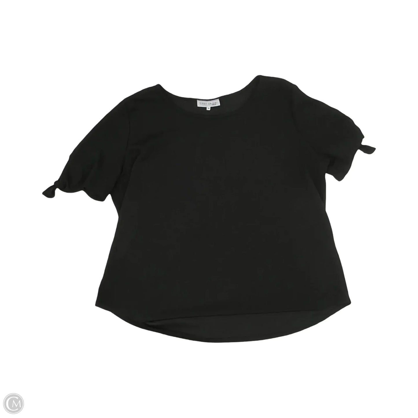 Blouse Short Sleeve By Clothes Mentor In Black, Size: 3x