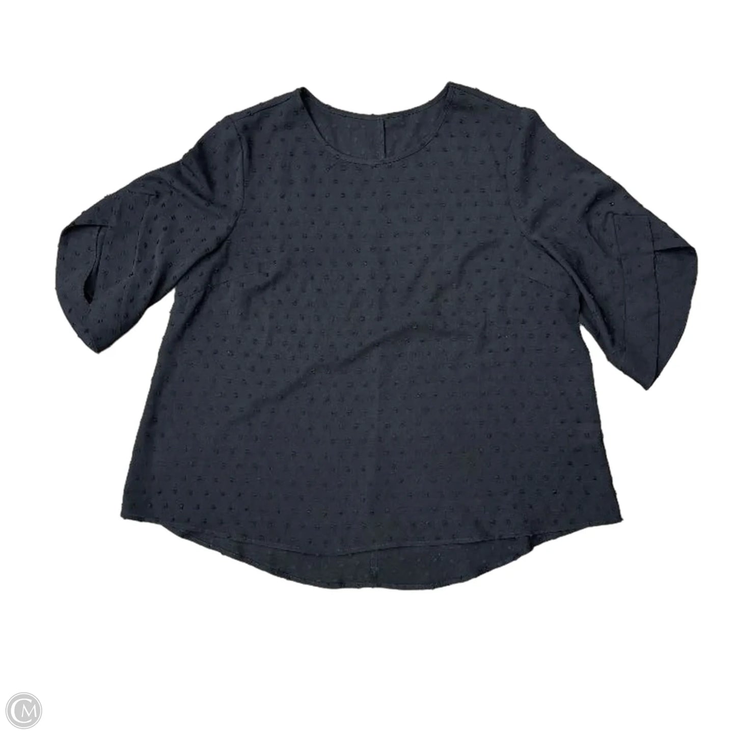 Blouse Short Sleeve By Cme In Black, Size: 2x