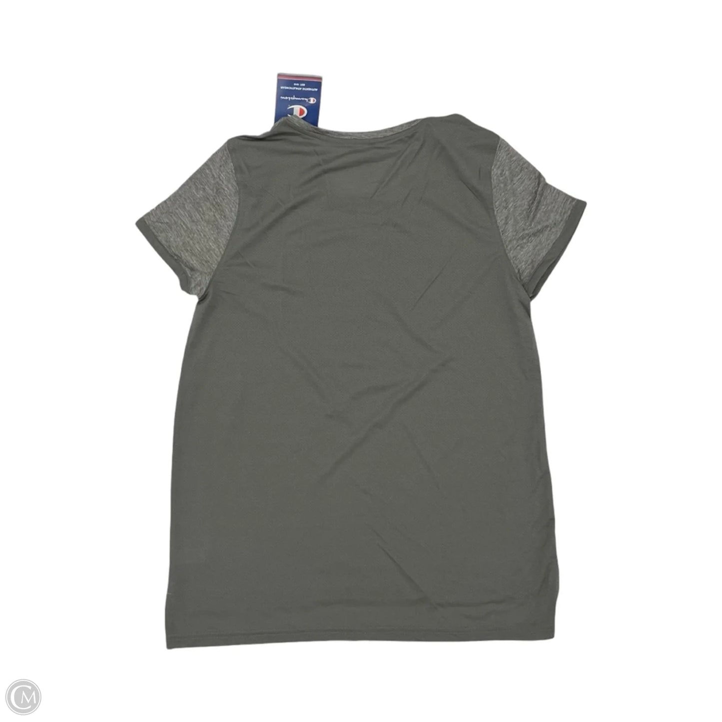 Athletic Top Short Sleeve By Champagne In Grey, Size: M